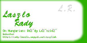 laszlo rady business card